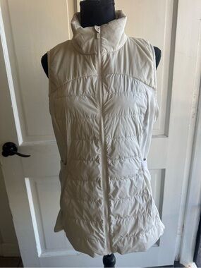 lululemon athletica Cream Quilted Lightweight Vest